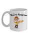 muGGyz Warning Theater Addict Printed Mug White/Black 8x9.5x8centimeter