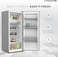 Krome 220L Single Door Refrigerator, Environment Friendly, Reversible Door, Best Compact Small Fridge For Mini-Bar, Kitchen, Home Or Office, Silver, KR-RDC220H