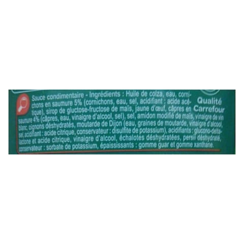 Carrefour Tartare Sauce 350ml