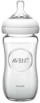 Avent Glass Feeding Bottle Natural +1M 240Ml Scf 673/17