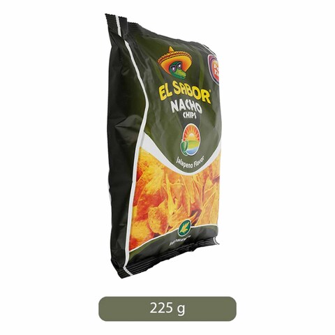 El Sabor Jalapeno Nacho Chips 225G