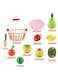 Child Toy Wooden Fruit Basket Toy For Kids