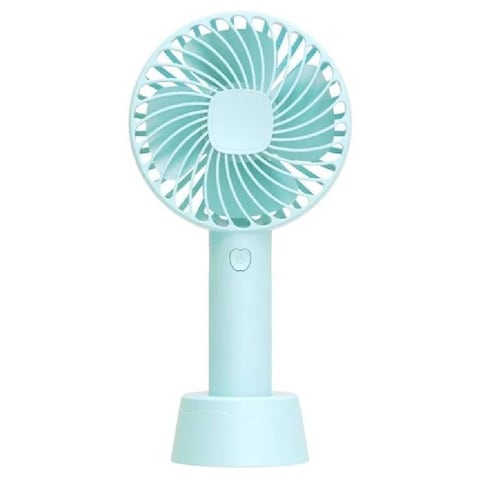 Handheld Fan, Portable Small Fan with 3 Speeds, USB Rechargeable Hand Fan, Personal Fan Battery Operated for Outdoor, Indoor, Office, Travel (Blue)