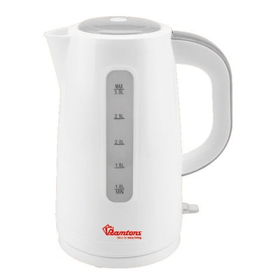 Corded Electric Kettle 3 Litres White Rm567