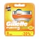 Gillette Fusion 5 Power Razor Blades Silver Orange 8 count