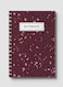 Lowha Spiral Notebook With 60 Sheets And Hard Paper Covers With Terrazzo Style Design, For Jotting Notes And Reminders, For Work, University, School