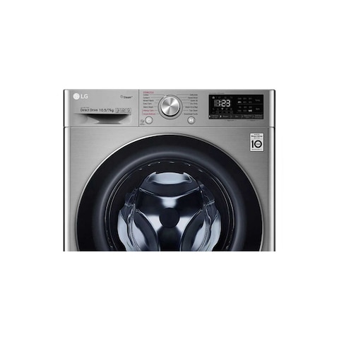 LG F4V5RGP2T | 10.5kg/7Kg | Front Load Washer/Dryer | AI DD� | Steam� | ThinQ�