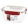 Dunya 30864 Master Rectangular Food Storage Container 3000ml Red/Clear