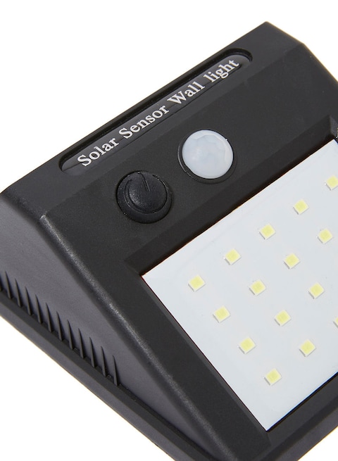 Generic 20-LED Equipped Solar Wall Light Black 8X11X15Centimeter