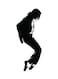 Spoil Your Wall Michael Jackson Wall Sticker Black 45x110cm