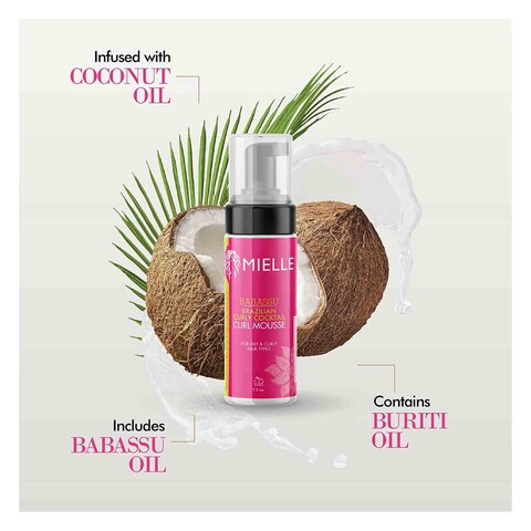 MIELLE B/BRAZILIAN CURL MOUSSE7.5OZ