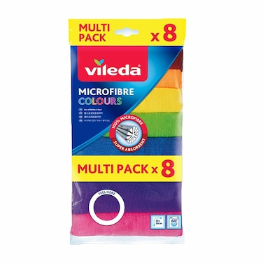 Vileda Multi-purpose cloth with microfibre - 8 Pieces - MultiColor