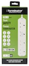 Terminator brand 4 way UK power extension socket 5m cable 13a plug