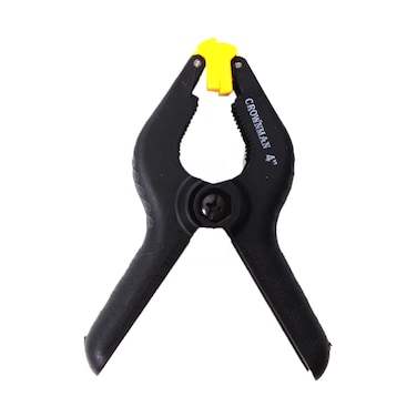 Crownman Plastic Spring Clamp 4 Black
