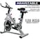 Skyland Fitness Exercise Bike/Spin Bike For Home Cardio And Strength Training Workouts With Height Adjustable And Water Bottle Holder, EM-1560-W Grey
