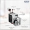 De&#39;Longhi Fully Automatic Bean To Cup Coffee Machine With Built in Grinder, One Touch Espresso Cappuccino Latte Machiato Maker, Italian design, Best for Home &amp; Office, ECAM22.110.SB, Silver