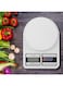 Generic Electronic Digit Weighing Kitchen Scale -White 18X2.5X13cm