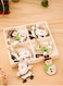 Set of 12 Wooden Christmas Ornaments for Tree, Wall, Window, and Door (Snowman)