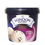 Buy London Dairy Ice Cream Cookie And Cream 1L in UAE