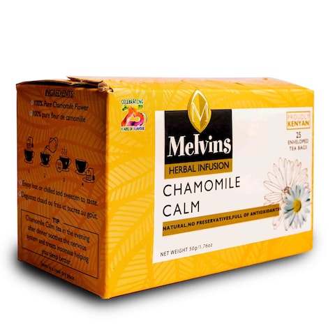 Melvins Chamomile Tea Bags 25 Count