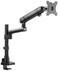 Twisted Minds Aluminum Single 17-32 Inch LCD Slim Pole Monitor Desk Mount Fully Adjustable Gas Spring Stand For Display, 17.6Lbs Weight Capacity-Assisted Monitor Arm