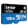Lexar High Performance microSDHC with Adapter 633x 128GB UHS-I Black/Blue