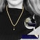 Aiwanto Necklace Gold Neck Chain With Ball Type Pendant Necklace Beautiful Gift Womens Girls Necklace