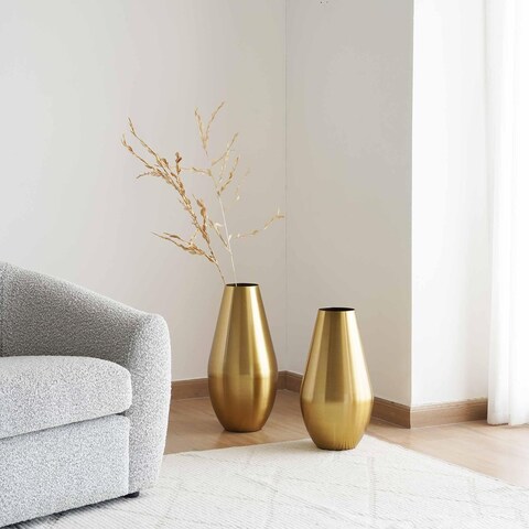 Pan Home Lhyndon Vase 27X55X0 Gold