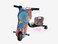 Top Gear Mini Drifting Scooter TG 036 3 Wheel Electric Scooter, Bluetooth, Lights, Speed, Drift Scooter Super High Power Scooter Children Drift Car, Red