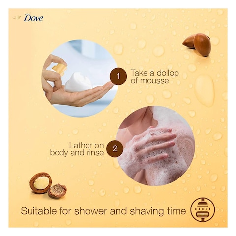 Dove Shower Mousse With Argan Oil 200ml
