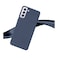 Soft Silicone Blue Case Cover For Samsung Galaxy S21
