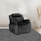 In House Velvet Classic Recliner Chair - Black - NZ50