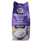 Buy Organic Larder Gluten Free Whole Grain Rolled Oats 500g in UAE