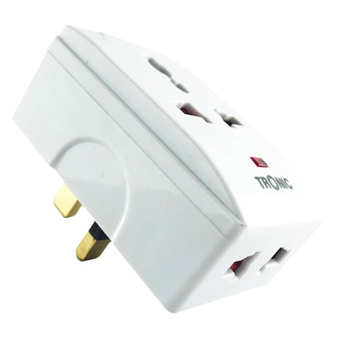 Tronic 3 Way Multi Plug Mains Adaptor 13 Amp