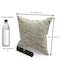 Reposa Floral Print Jute &amp; Cotton Fabric Cushion Cover