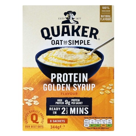 Quaker Oat So Simple Protein Golden Syrup Porridge 344g