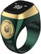 Iqibla 2022 Muslim Digital Ring Tasbeeh Counter Islamic Gifts. Zikr Tasbeeh Counter That Links With Iqibla App. (18Mm, Green)