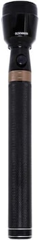 Olsenmark Rechargeable LED Flashlight, 288 MM - Super Bright CREE- LED Torch Light - Built-in Battery 2000mAh, NI-CD Battery, 1500 Distance Range - Powerful Torch for Camping, Hiking, Trekki