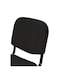 Sulsha Furniture 3 Piece Reception Visitor Chair Office, Conference Desk For Guest Waiting Chair, Room Lobby Banquet Events Chair, Study Chair Black