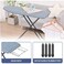 Ironing Board, Heat Resistant Iron Board With Steam Iron Rest, Foldable Ironing Stand Structure 110cm x 34 cm