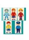 Cartoon Wooden 3D Puzzle Montessori Toys for Children Learning Matching Number Character Career Cognitive Jigsaw Board Game Preschool Educational Toy 5 puzzles set