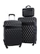 Morano 4-Pieces Luggage Trolley Bags Set (Black)