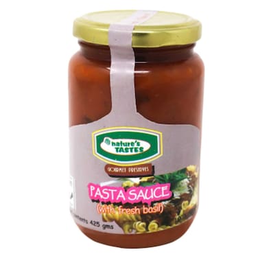 Nature&#39;s Tastes Fresh Basil Pasta Sauce 425g