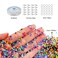 Doreen Seed Beads DIY Beads Set for Jewelry Making Kids Adults Children Craft Beads Toy DIY Necklace Bracelets Letter Alphabet Acrylic Crafting Beads Kit（GC2269A）