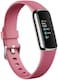 Fitbit Luxe Fitness &amp; Wellness Tracker, Orchid/Platinum Stainless Steel