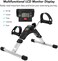 Explopur Home Exerciser,Folding Fitness Pedal Stepper Exercise Machine LCD Display Indoor Cycling Bike Stepper with Adjustable Resistance For Home Office Gym