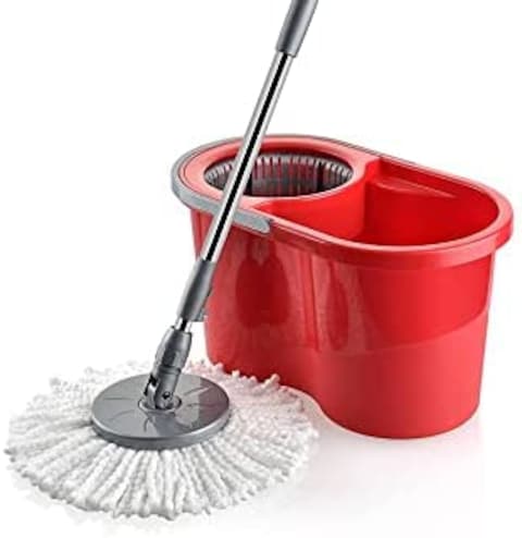 Modern Spin Easy Mop Bucket with Drum Multi-Color Mop Set Made in Turkey
