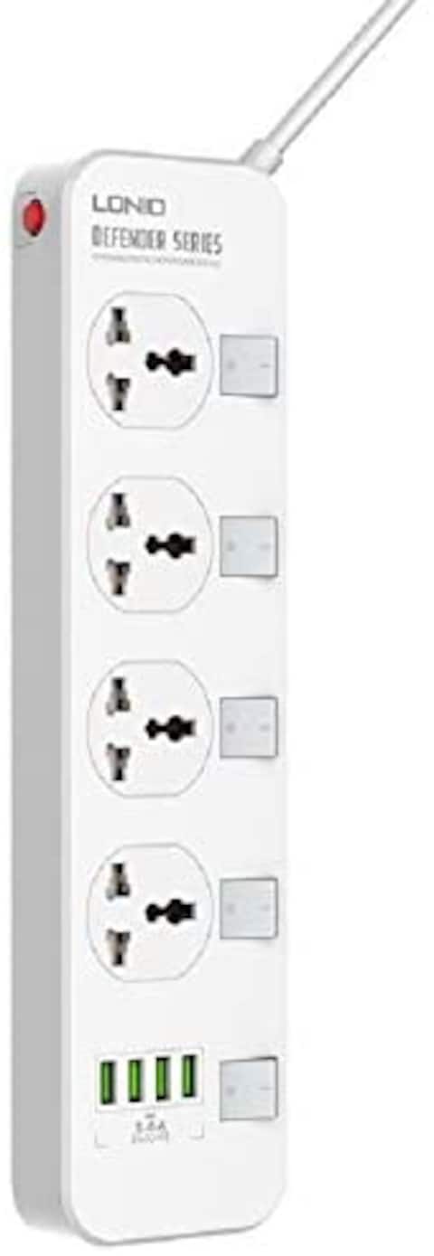 LDNIO SC5006 Five Independent Switch Sockets Household Plug Power Strip Power Strip Surge Protector Plug Adapter Pop Socket