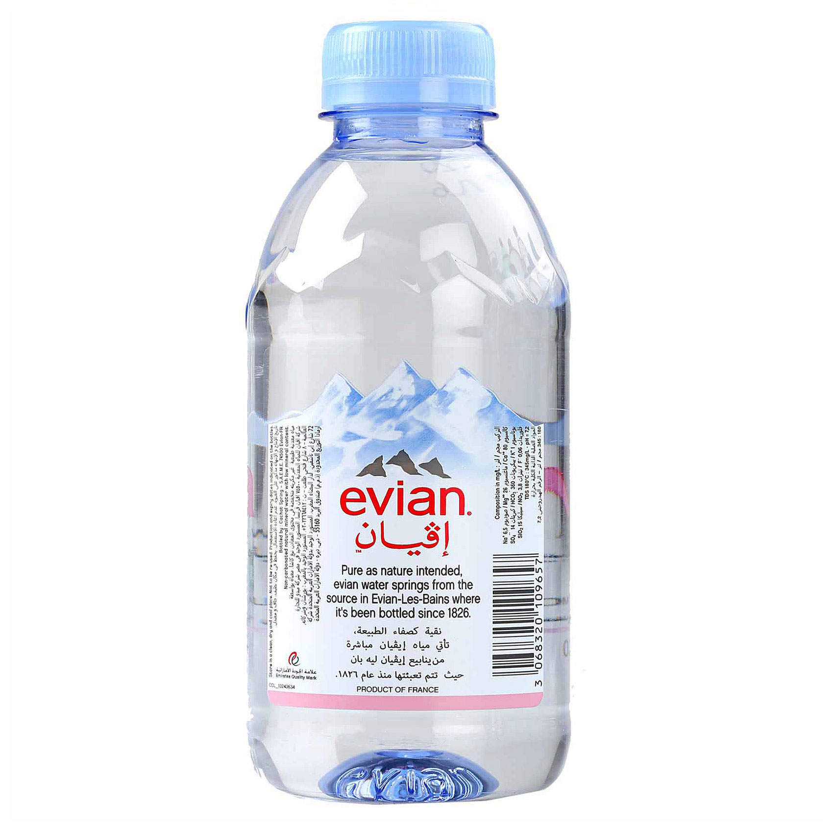 Evian Natural Mineral Water Bottle 330ml