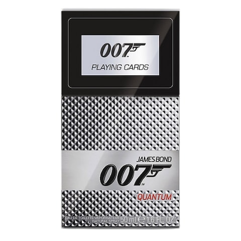 James Bond Quantum Men Eau De Toilette 50ml + Playing Cards